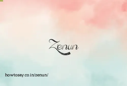 Zenun