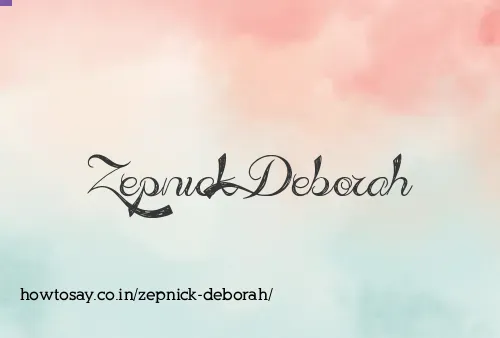 Zepnick Deborah
