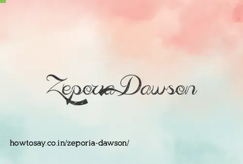 Zeporia Dawson