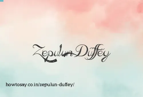 Zepulun Duffey