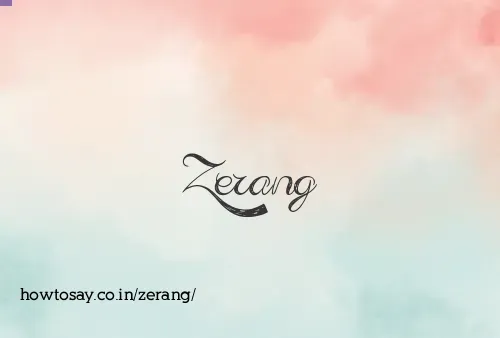 Zerang