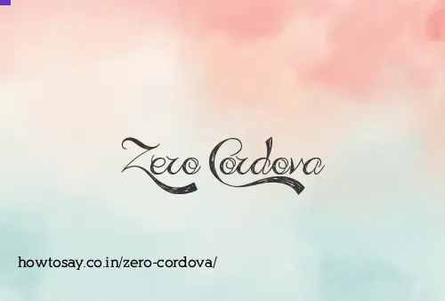 Zero Cordova