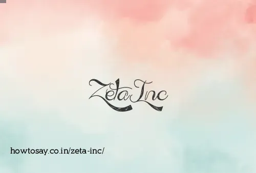 Zeta Inc