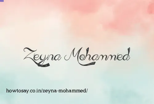 Zeyna Mohammed