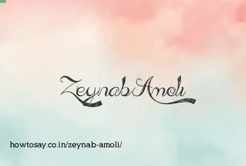 Zeynab Amoli