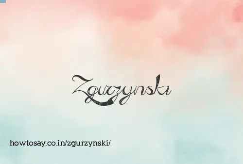 Zgurzynski