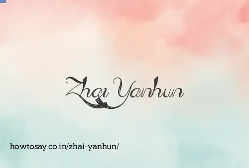 Zhai Yanhun