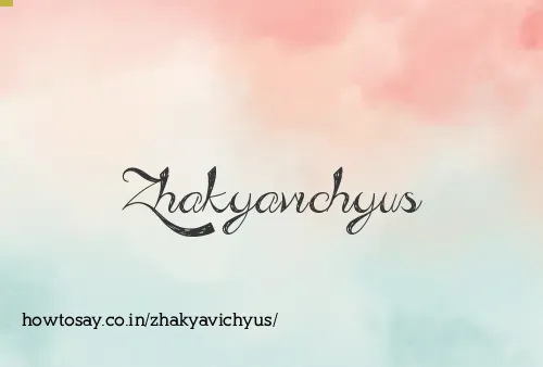 Zhakyavichyus