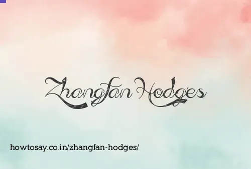 Zhangfan Hodges