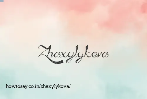 Zhaxylykova