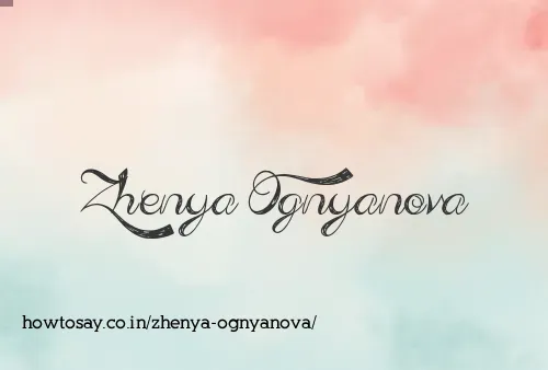 Zhenya Ognyanova