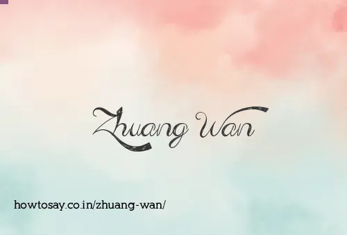 Zhuang Wan