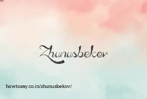 Zhunusbekov