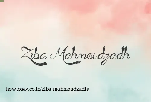 Ziba Mahmoudzadh
