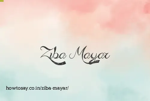 Ziba Mayar