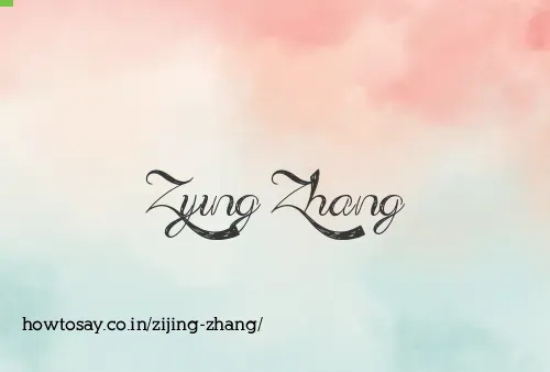 Zijing Zhang