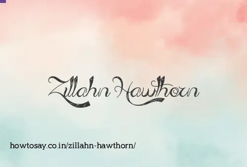 Zillahn Hawthorn