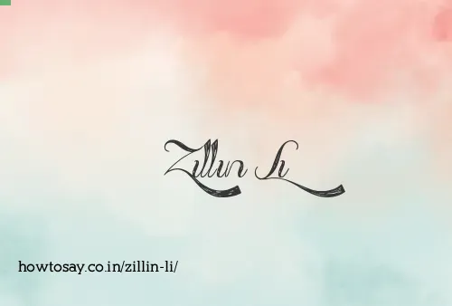 Zillin Li