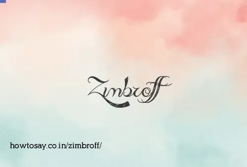 Zimbroff