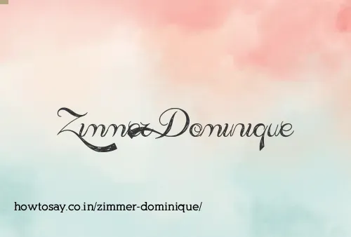 Zimmer Dominique