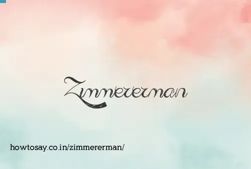 Zimmererman