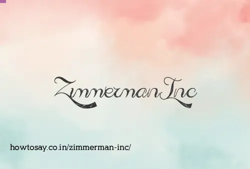 Zimmerman Inc