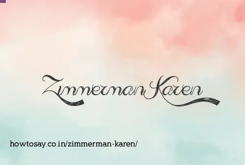 Zimmerman Karen