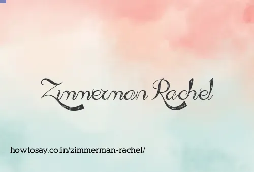 Zimmerman Rachel