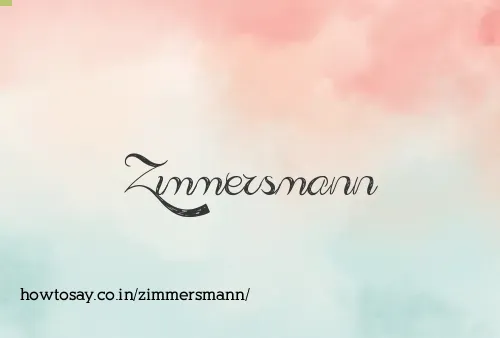 Zimmersmann