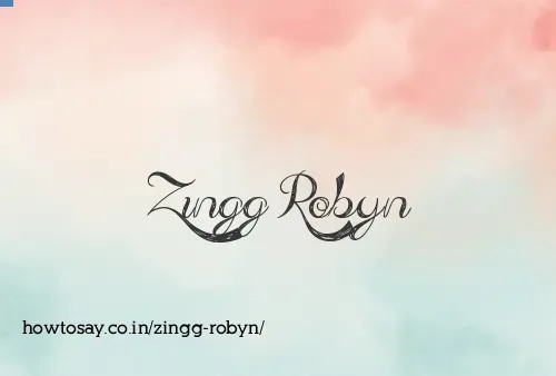 Zingg Robyn