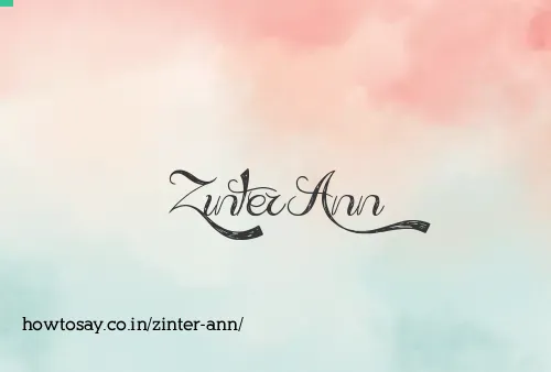 Zinter Ann