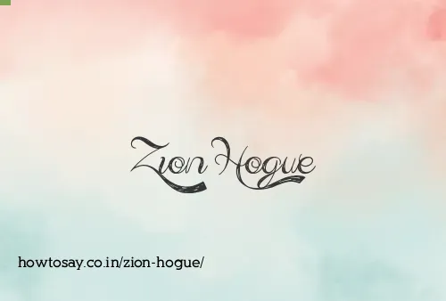 Zion Hogue