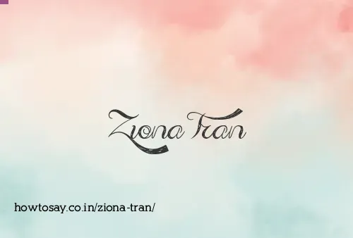 Ziona Tran