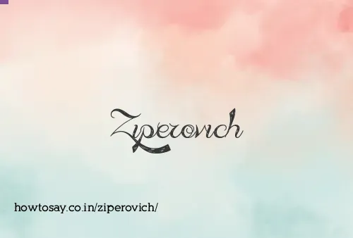 Ziperovich