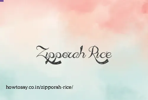 Zipporah Rice