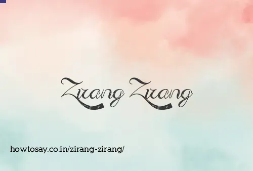 Zirang Zirang