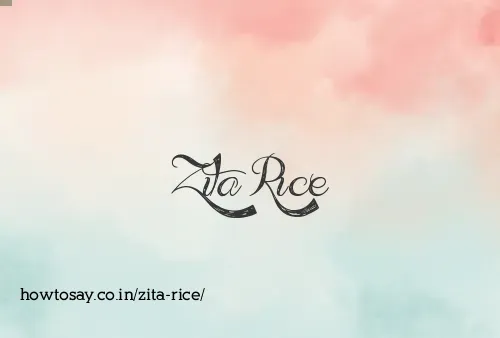 Zita Rice