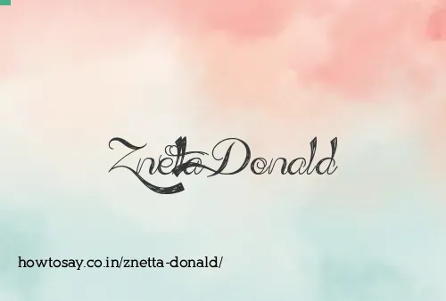 Znetta Donald