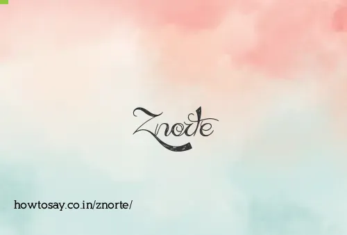 Znorte