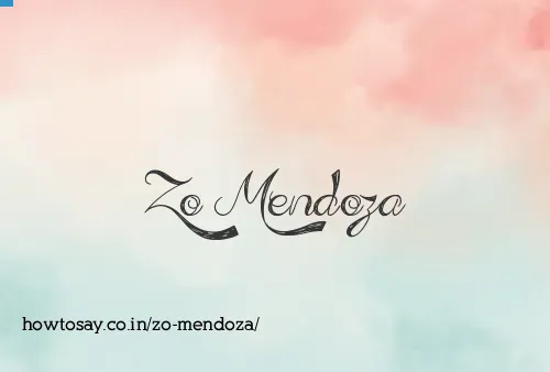 Zo Mendoza