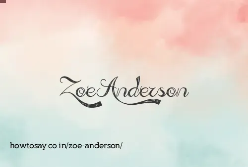 Zoe Anderson
