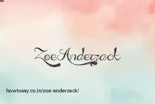 Zoe Anderzack