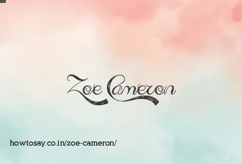 Zoe Cameron