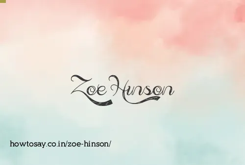 Zoe Hinson