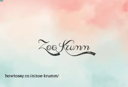 Zoe Krumm