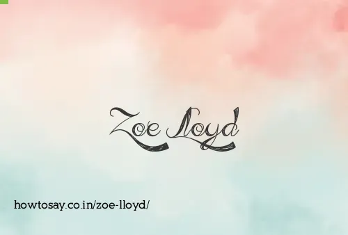 Zoe Lloyd