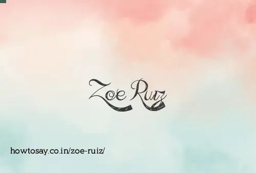 Zoe Ruiz