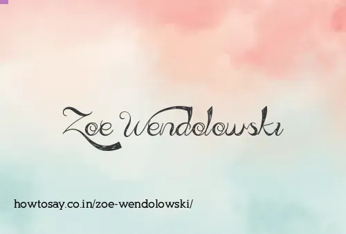 Zoe Wendolowski