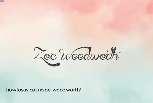 Zoe Woodworth