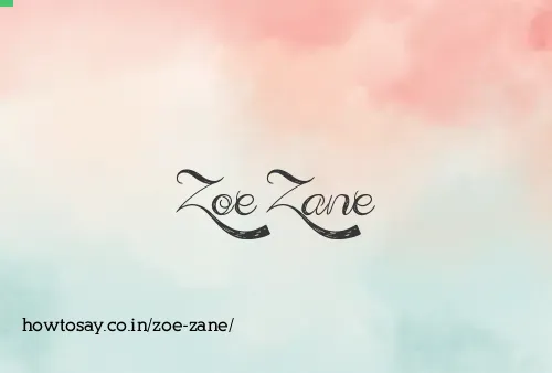 Zoe Zane